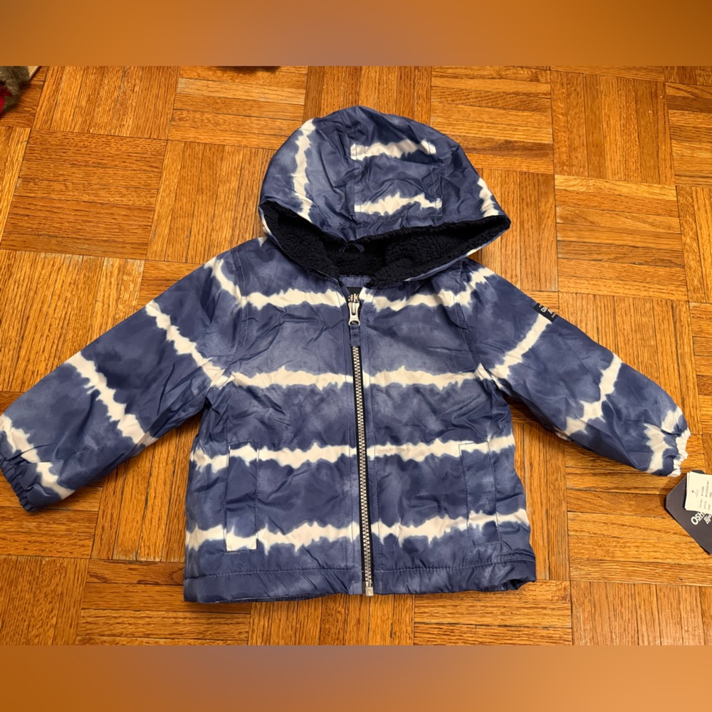 NWT OshKosh B'gosh Blue and White Jacket SIZE 18 months